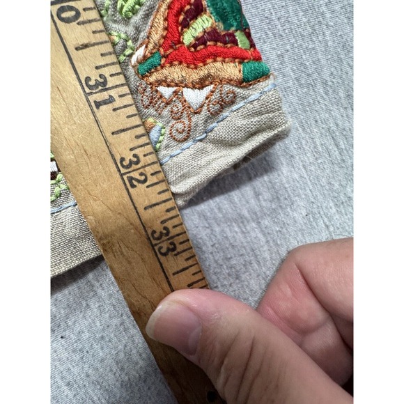 MFA Boston Women’s‎ Linen Embroidered Floral Dress Size - Picture 3 of 7